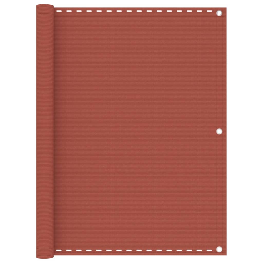 310955 vidaXL Balcony Screen Terracotta 120x600 cm HDPE