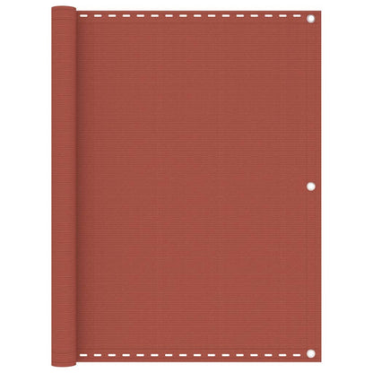 310955 vidaXL Balcony Screen Terracotta 120x600 cm HDPE