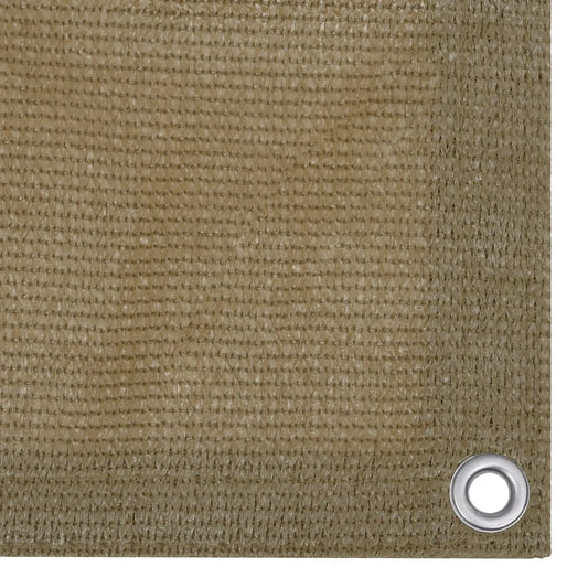 vidaXL Balcony Screen Taupe 75x600 cm HDPE