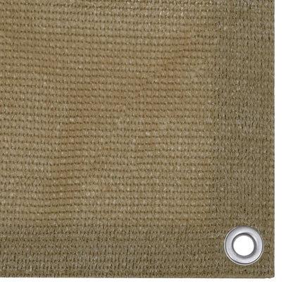 vidaXL Balcony Screen Taupe 90x400 cm HDPE