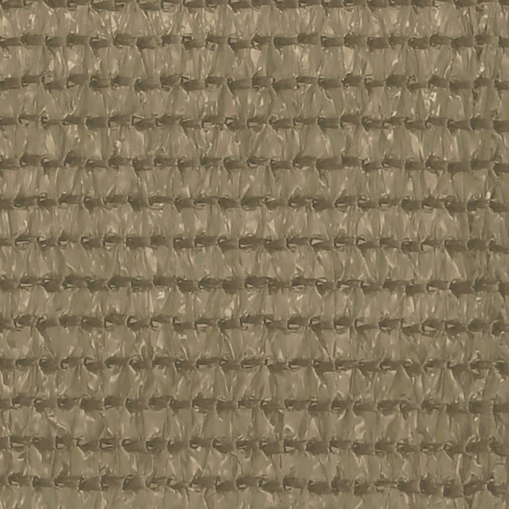 vidaXL Balcony Screen Taupe 120x500 cm HDPE