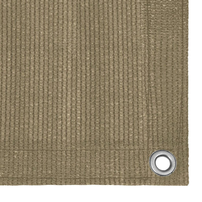 vidaXL Balcony Screen Taupe 120x600 cm HDPE