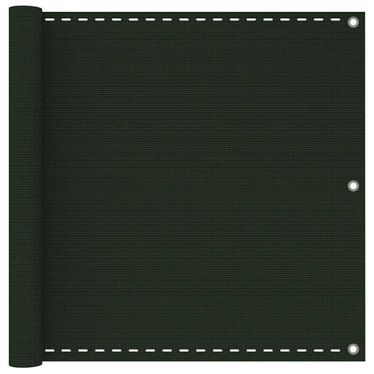 310972 vidaXL Balcony Screen Dark Green 90x300 cm HDPE