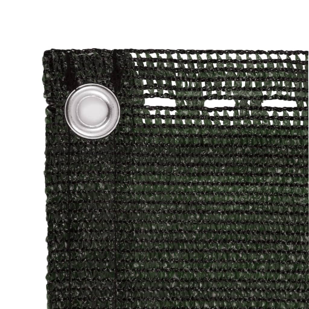 vidaXL Balcony Screen Dark Green 90x500 cm HDPE