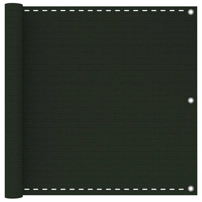 310975 vidaXL Balcony Screen Dark Green 90x600 cm HDPE