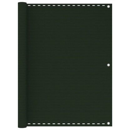 vidaXL Balcony Screen Dark Green 120x400 cm HDPE