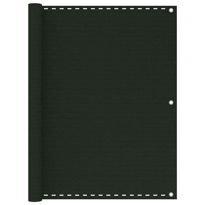 310977 vidaXL Balcony Screen Dark Green 120x400 cm HDPE