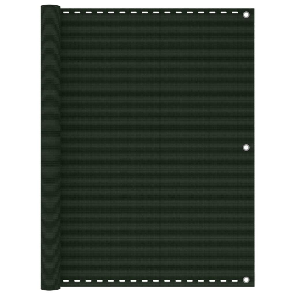 310979 vidaXL Balcony Screen Dark Green 120x600 cm HDPE