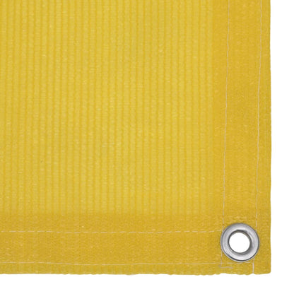 vidaXL Balcony Screen Yellow 75x400 cm HDPE