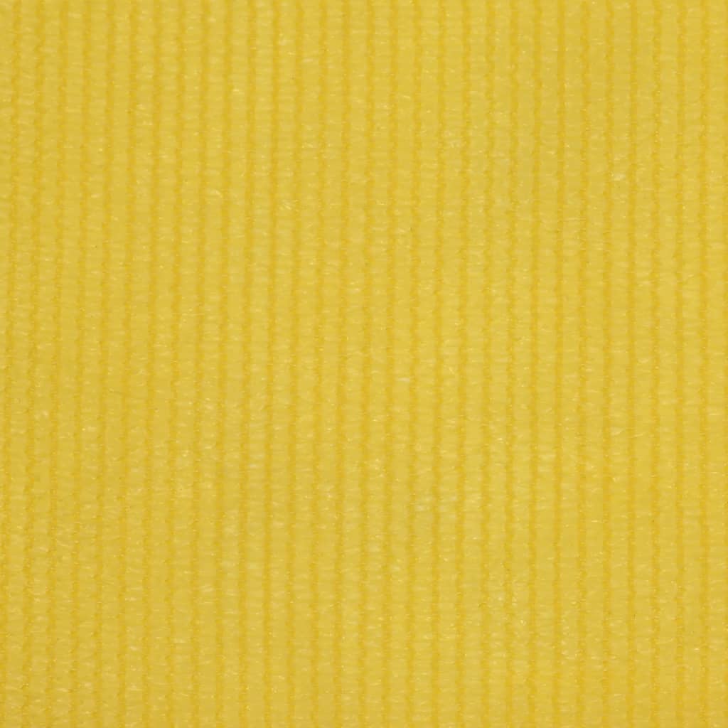 vidaXL Balcony Screen Yellow 75x500 cm HDPE