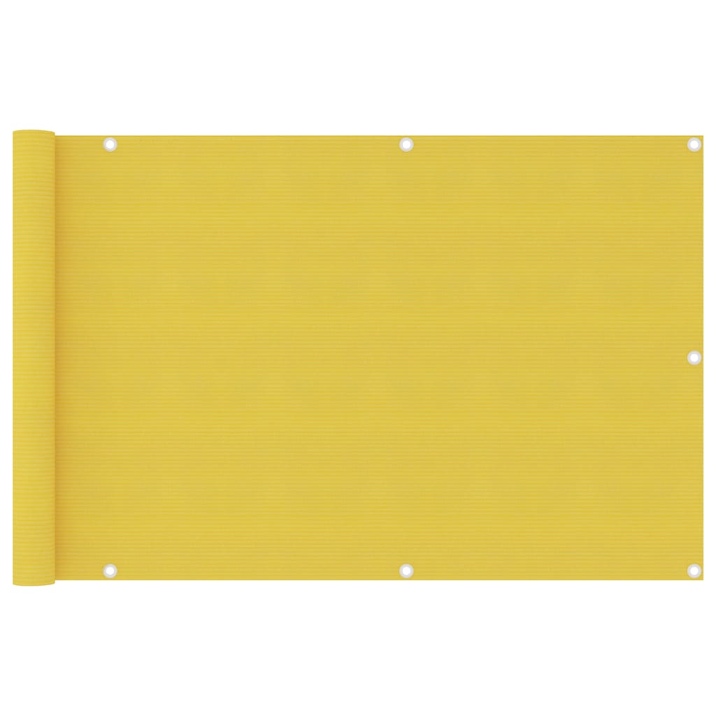 310997 vidaXL Balcony Screen Yellow 90x400 cm HDPE