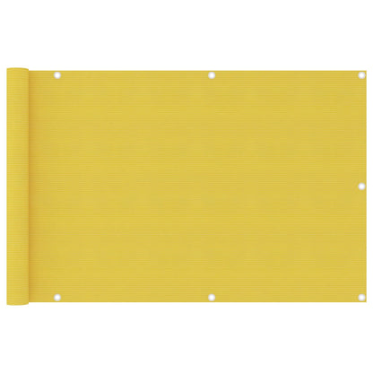 310997 vidaXL Balcony Screen Yellow 90x400 cm HDPE