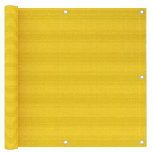 310998 vidaXL Balcony Screen Yellow 90x500 cm HDPE