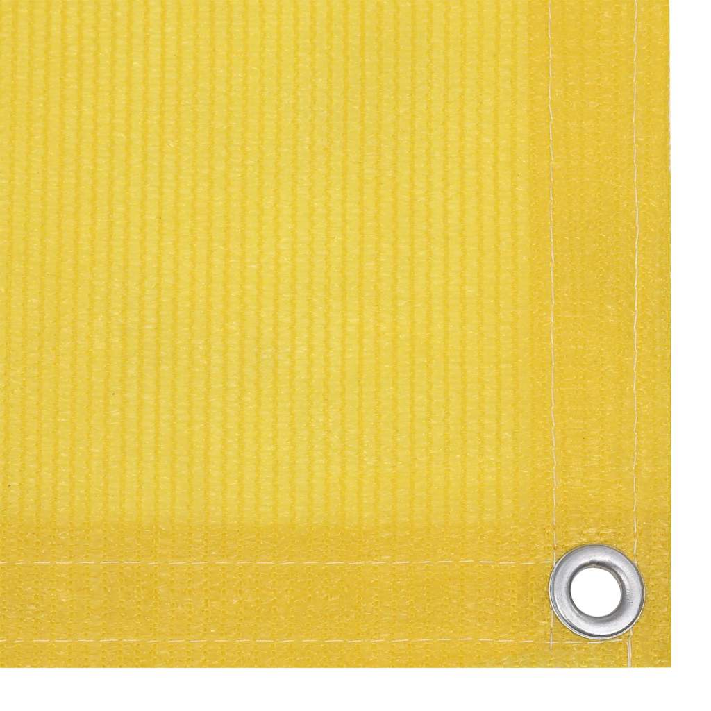 310998 vidaXL Balcony Screen Yellow 90x500 cm HDPE