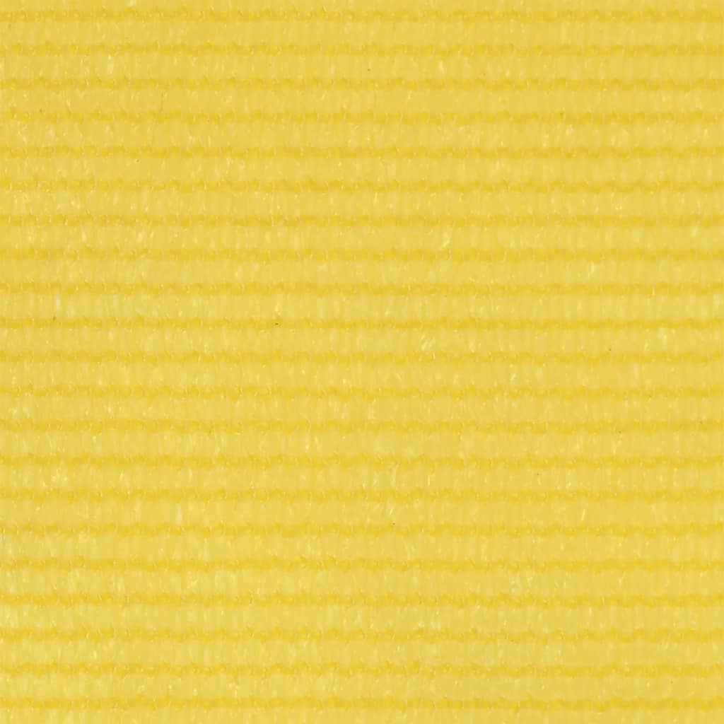 vidaXL Balcony Screen Yellow 90x500 cm HDPE