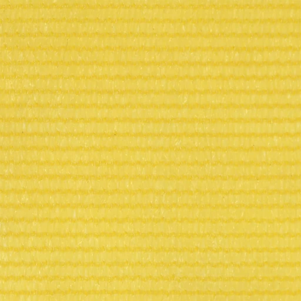 vidaXL Balcony Screen Yellow 90x600 cm HDPE