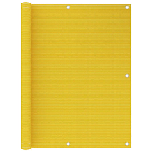 311001 vidaXL Balcony Screen Yellow 120x400 cm HDPE
