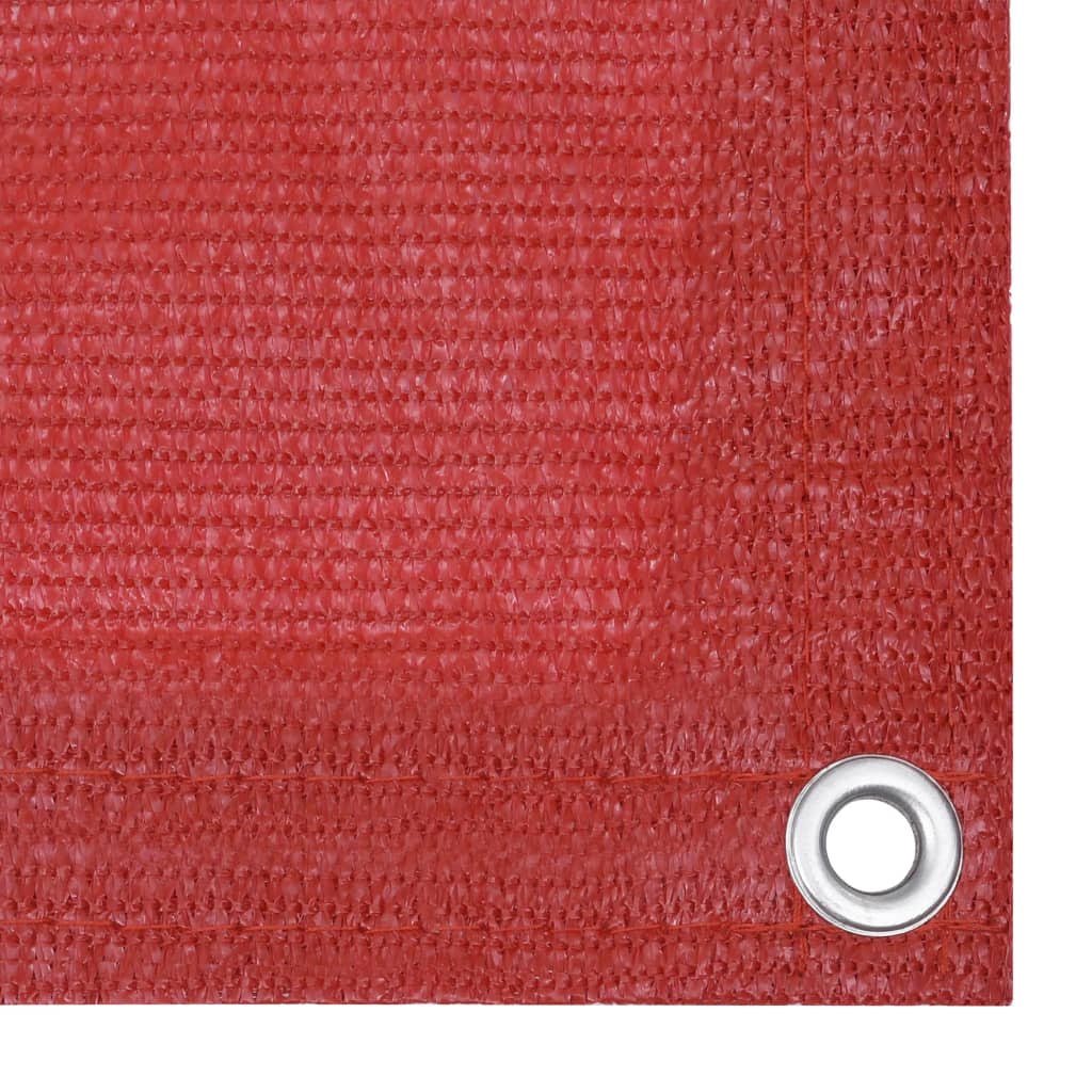 vidaXL Balcony Screen Red 90x300 cm HDPE
