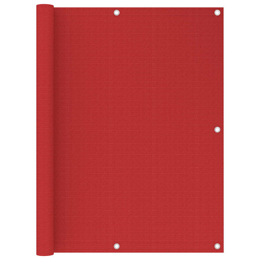 311012 vidaXL Balcony Screen Red 120x300 cm HDPE