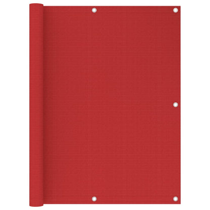 vidaXL Balcony Screen Red 120x400 cm HDPE