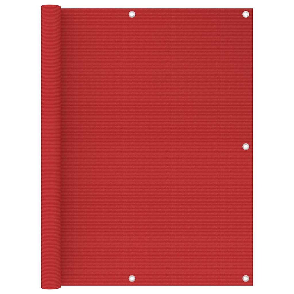 311013 vidaXL Balcony Screen Red 120x400 cm HDPE