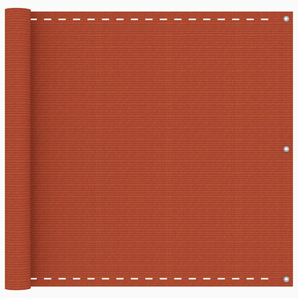 311021 vidaXL Balcony Screen Orange 90x400 cm HDPE