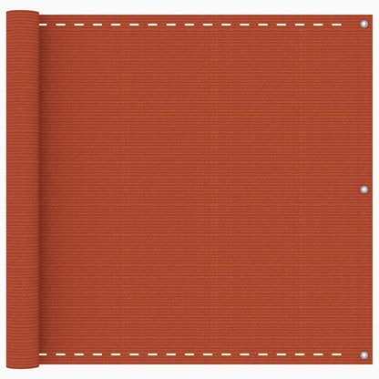 311021 vidaXL Balcony Screen Orange 90x400 cm HDPE
