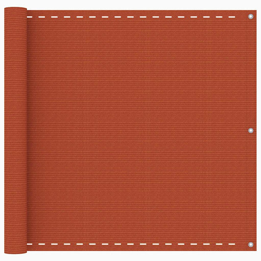 311021 vidaXL Balcony Screen Orange 90x400 cm HDPE