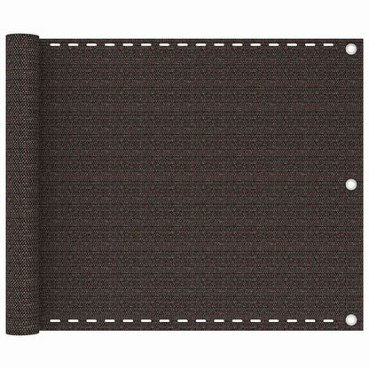 311040 vidaXL Balcony Screen Brown 75x300 cm HDPE