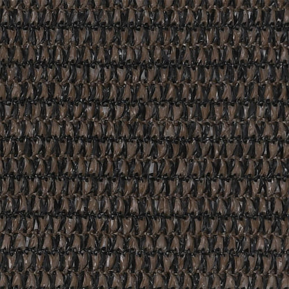 vidaXL Balcony Screen Brown 75x400 cm HDPE