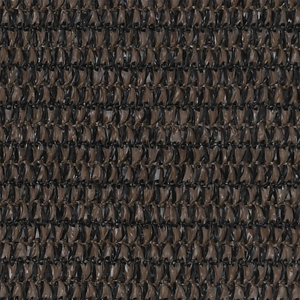vidaXL Balcony Screen Brown 75x500 cm HDPE