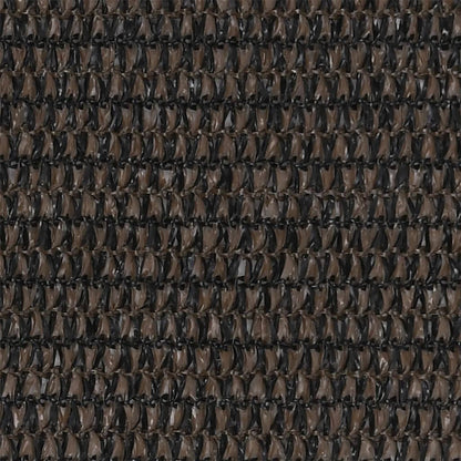 vidaXL Balcony Screen Brown 75x500 cm HDPE