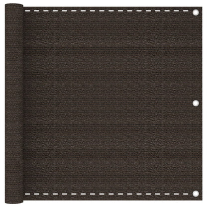 vidaXL Balcony Screen Brown 90x300 cm HDPE