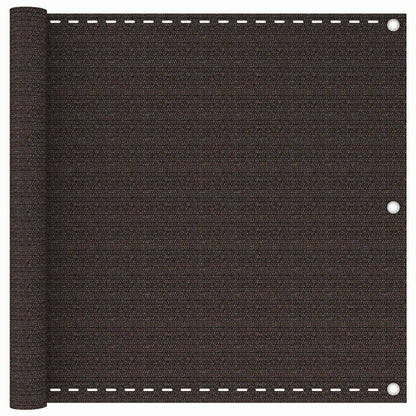 311045 vidaXL Balcony Screen Brown 90x400 cm HDPE
