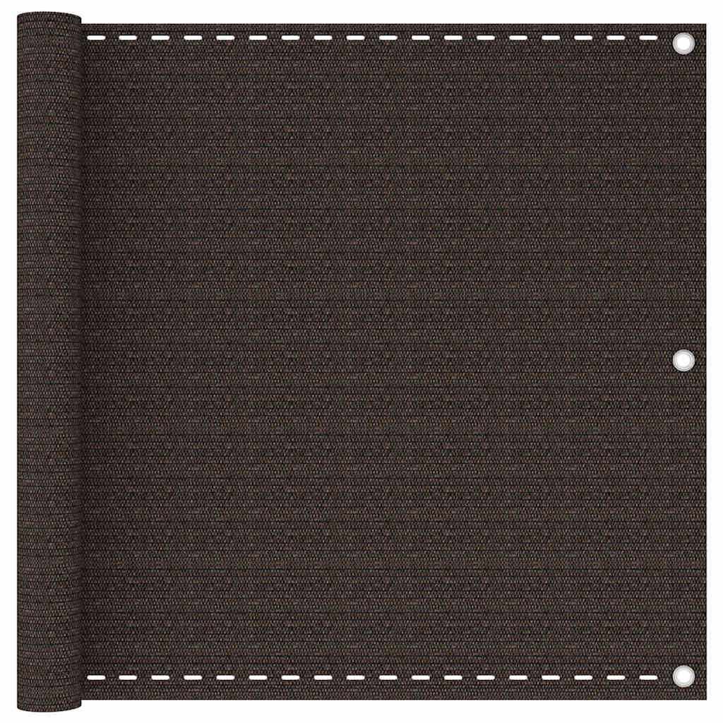 311046 vidaXL Balcony Screen Brown 90x500 cm HDPE