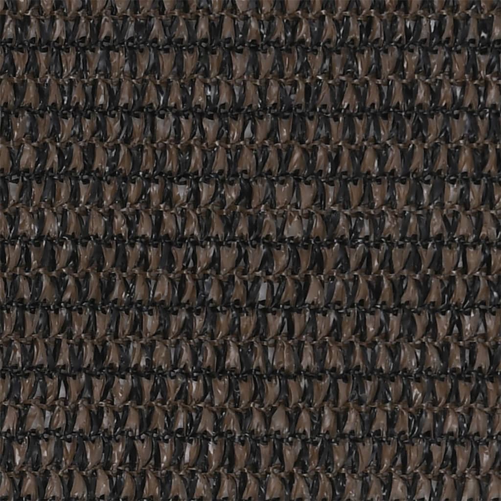 vidaXL Balcony Screen Brown 120x500 cm HDPE
