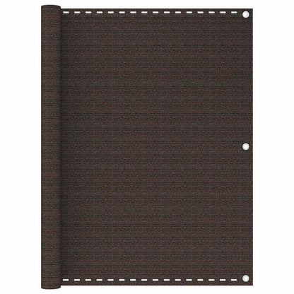 311051 vidaXL Balcony Screen Brown 120x600 cm HDPE