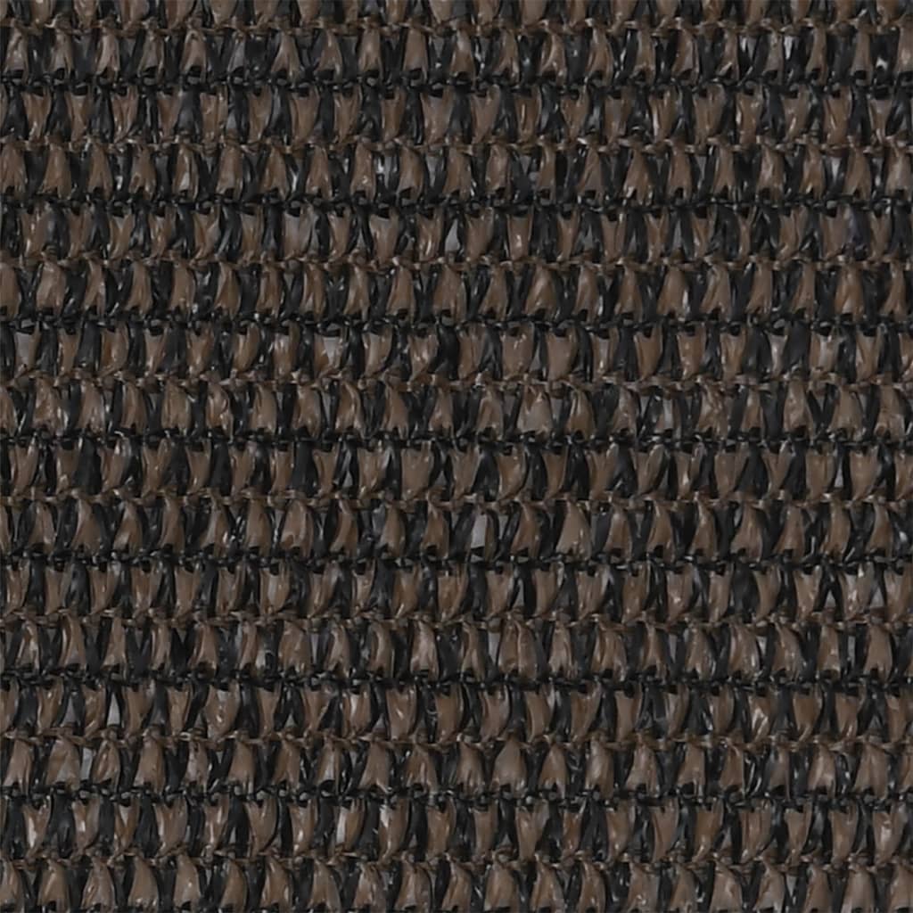 vidaXL Balcony Screen Brown 120x600 cm HDPE
