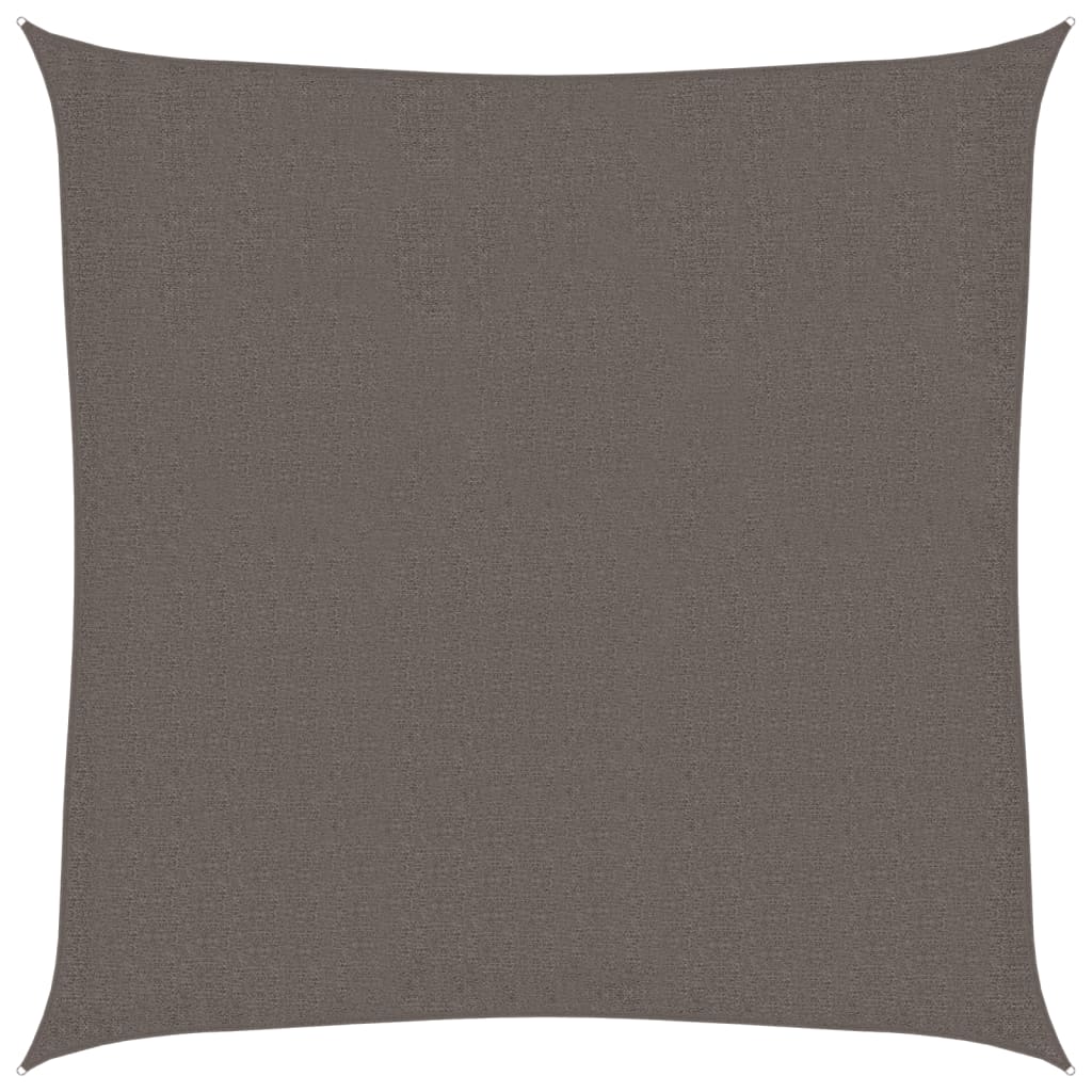 vidaXL Sunshade Sail 160 g/m² Anthracite 2.5x2.5 m HDPE