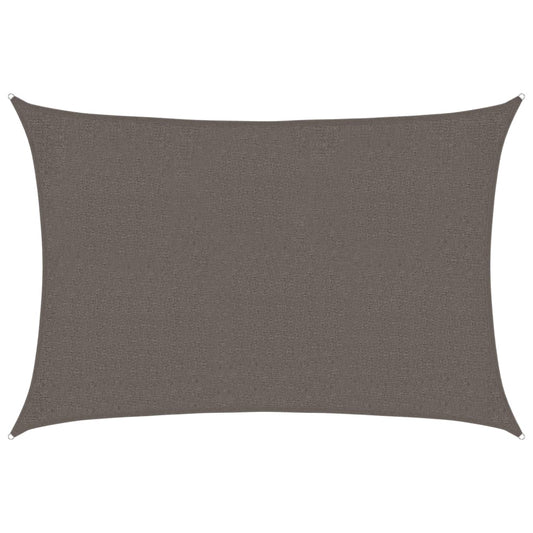 vidaXL Sunshade Sail 160 g/m² Anthracite 2x3 m HDPE