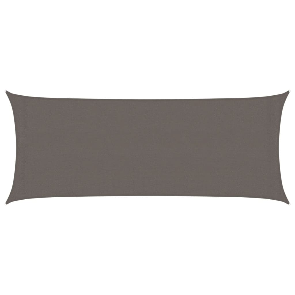 vidaXL Sunshade Sail 160 g/m² Anthracite 2x4.5 m HDPE