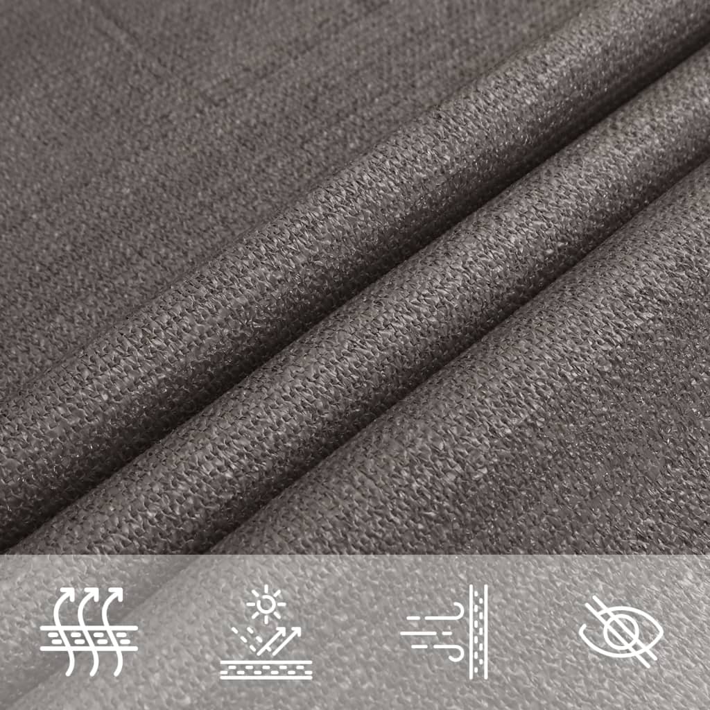 vidaXL Sunshade Sail 160 g/m² Anthracite 2x4.5 m HDPE