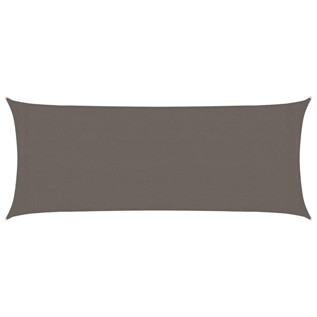 vidaXL Sunshade Sail 160 g/m² Anthracite 2x5 m HDPE