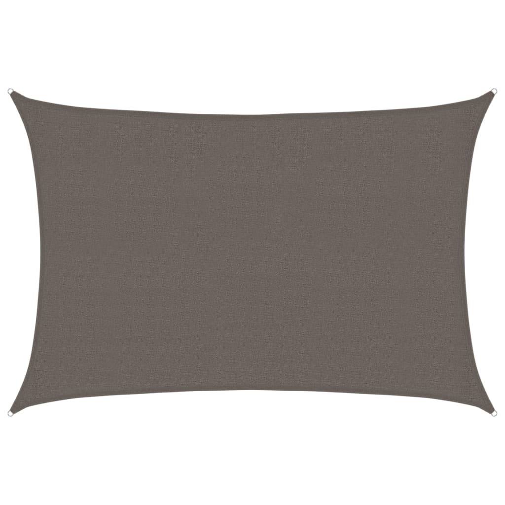 vidaXL Sunshade Sail 160 g/m² Anthracite 2.5x4 m HDPE