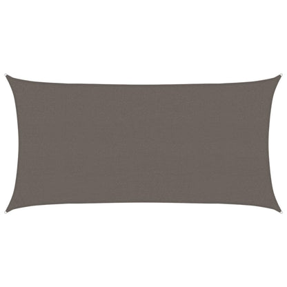 vidaXL Sunshade Sail 160 g/m² Anthracite 2.5x5 m HDPE