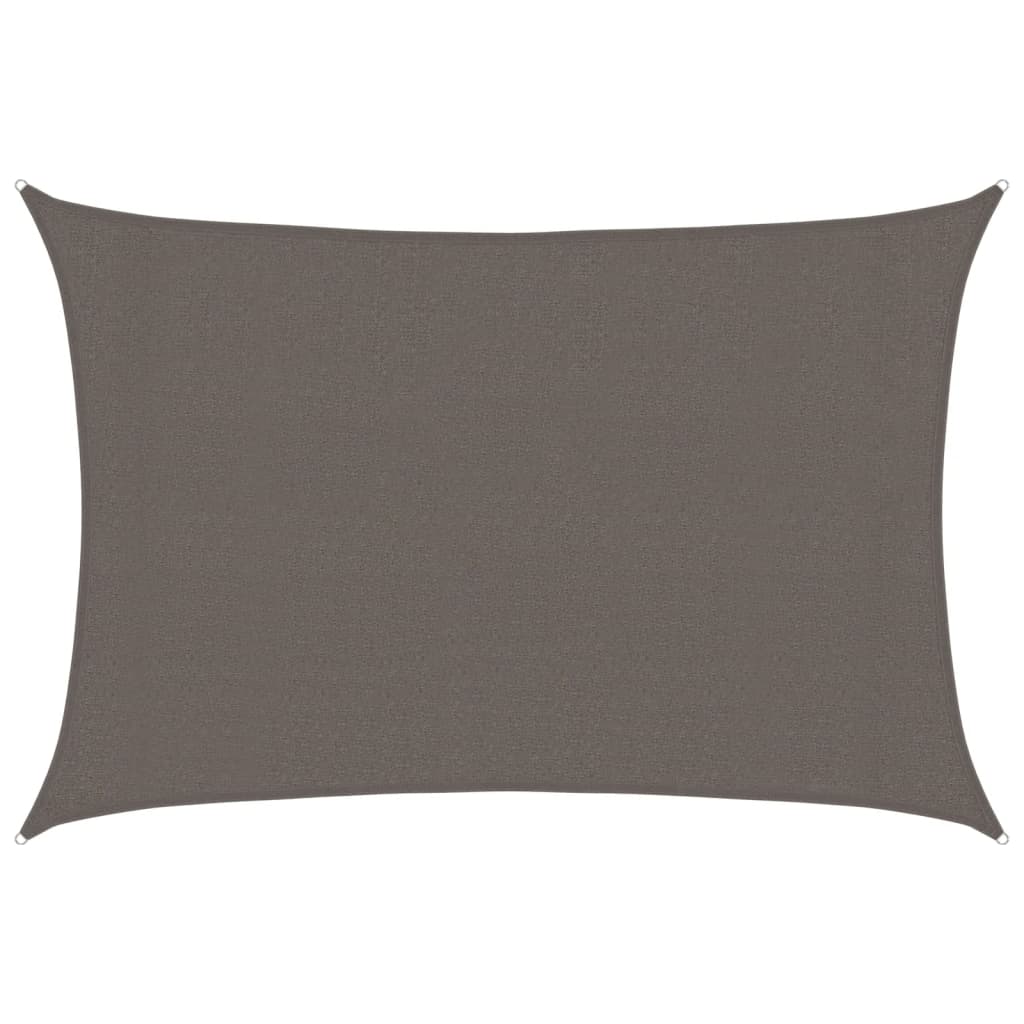 vidaXL Sunshade Sail 160 g/m² Anthracite 3x4 m HDPE
