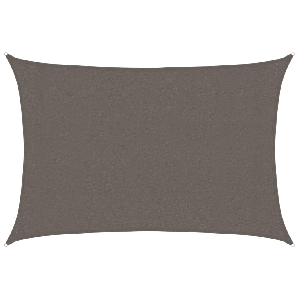 vidaXL Sunshade Sail 160 g/m² Anthracite 3x4.5 m HDPE