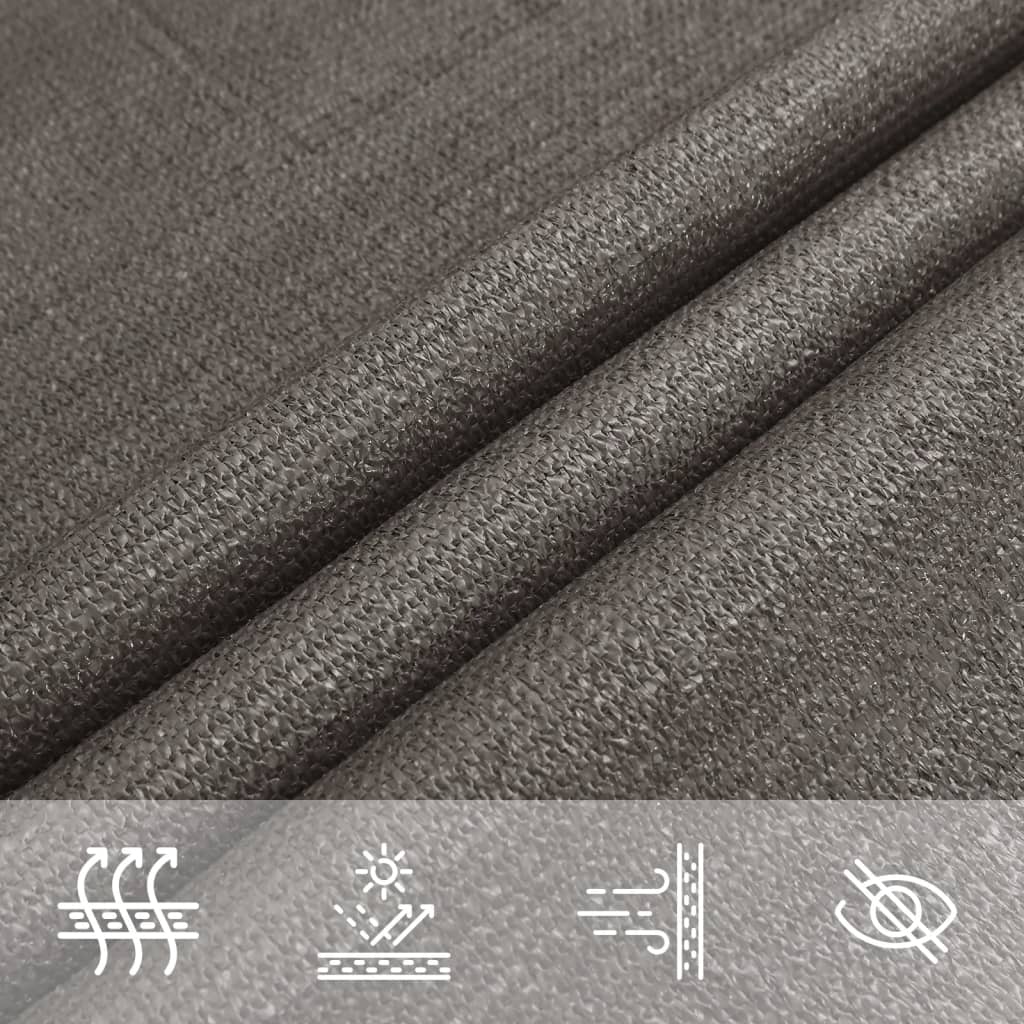 vidaXL Sunshade Sail 160 g/m² Anthracite 3x4.5 m HDPE