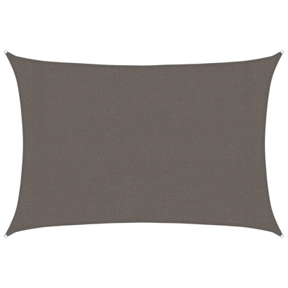 vidaXL Sunshade Sail 160 g/m² Anthracite 3x5 m HDPE