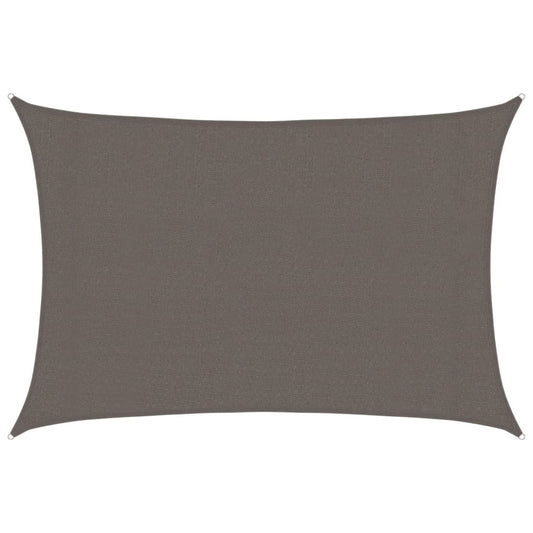 vidaXL Sunshade Sail 160 g/m² Anthracite 3x5 m HDPE